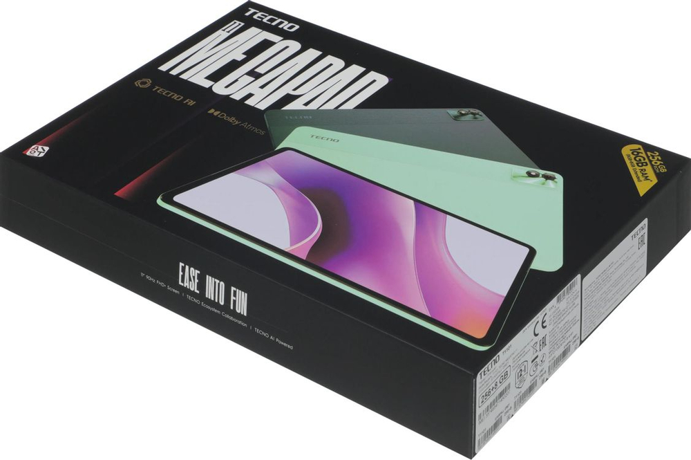 10.95" Планшет TECNO MegaPad 11 T1101 8/256 GB G99 4G, 1920 x 1200, 90Гц, Android 14, серый [t1101 256+8 starfall grey]