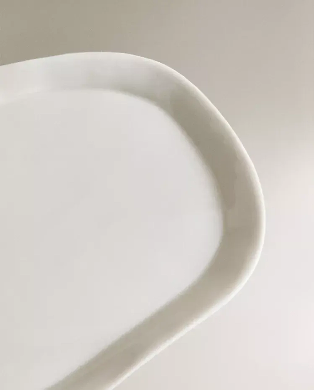 ZARA HOME ПОДНОС ДЛЯ ВАННОЙ КОМНАТЫ, БЕЛЫЙ