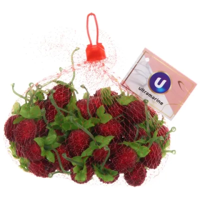 Муляж «Ягодки красные» 50шт в сетке