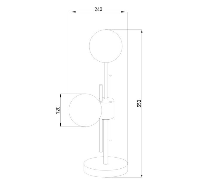 Настольная лампа Eurosvet Volver 01383/2 латунь