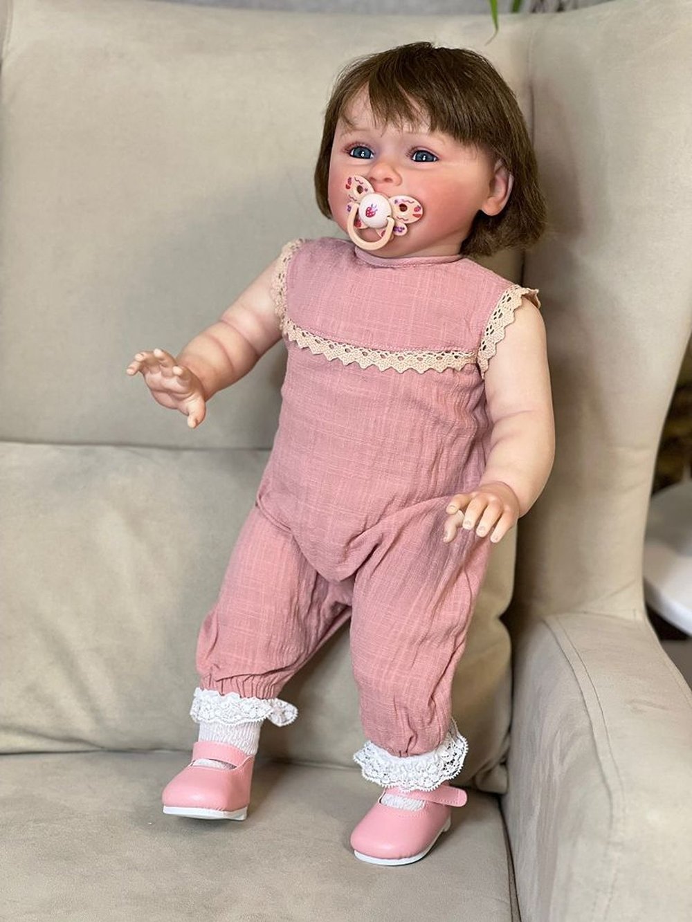 Кукла Реборн мягконабивная 60см в пакете (FA-578)