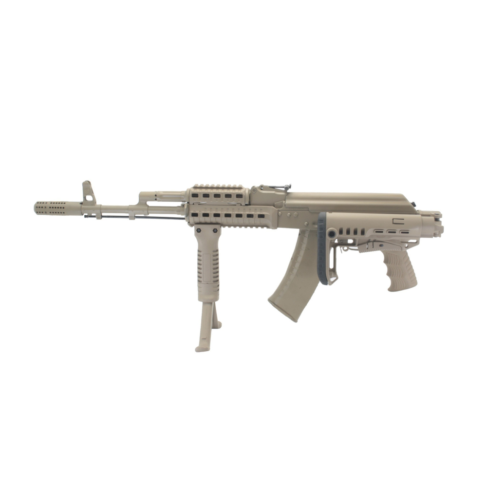 Складной приклад АК-74, DLG Tactical. Черный