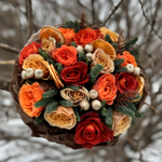 ❄ Апельсиновый маскарад — новогодний букет