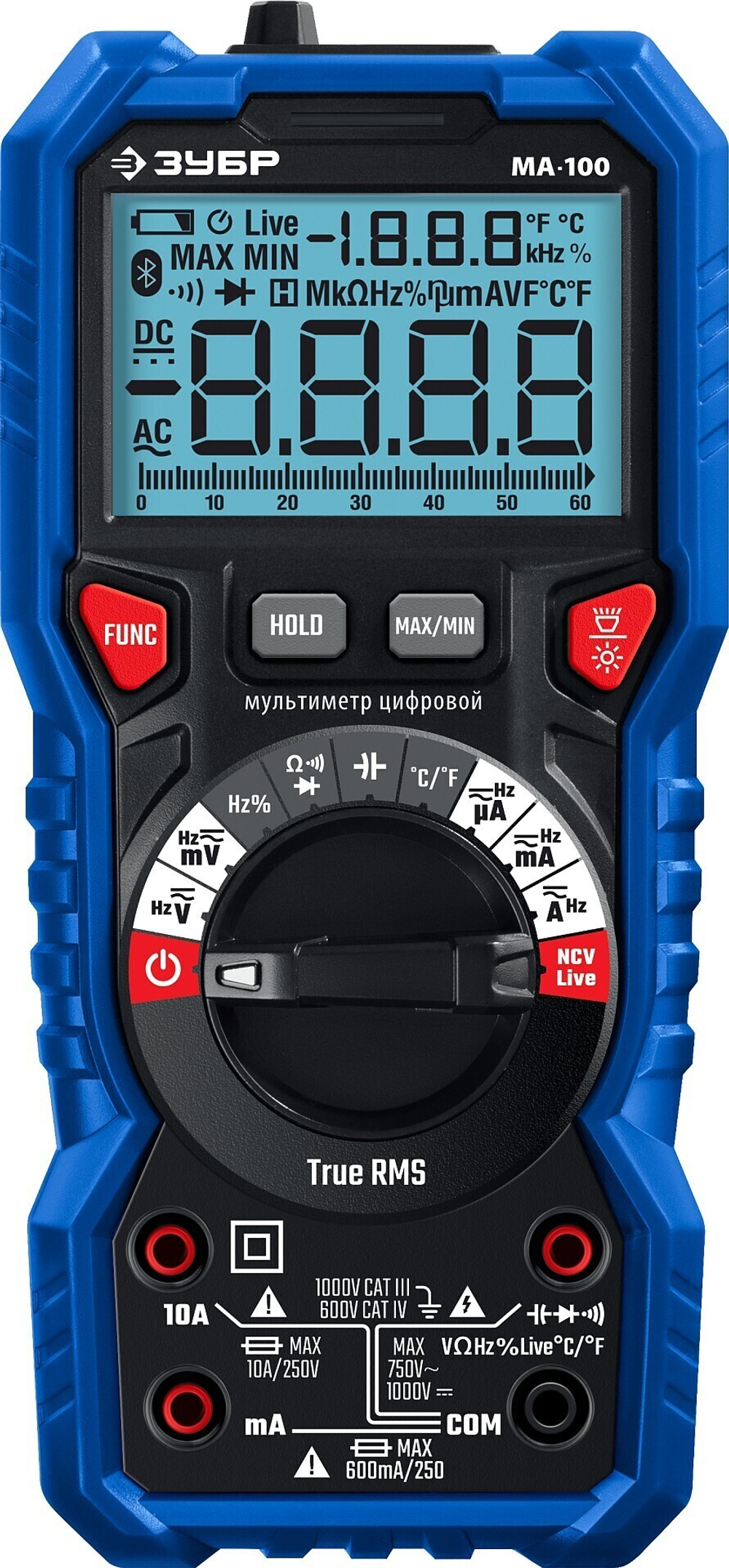 ЗУБР МА-100 цифровой мультиметр (59808)