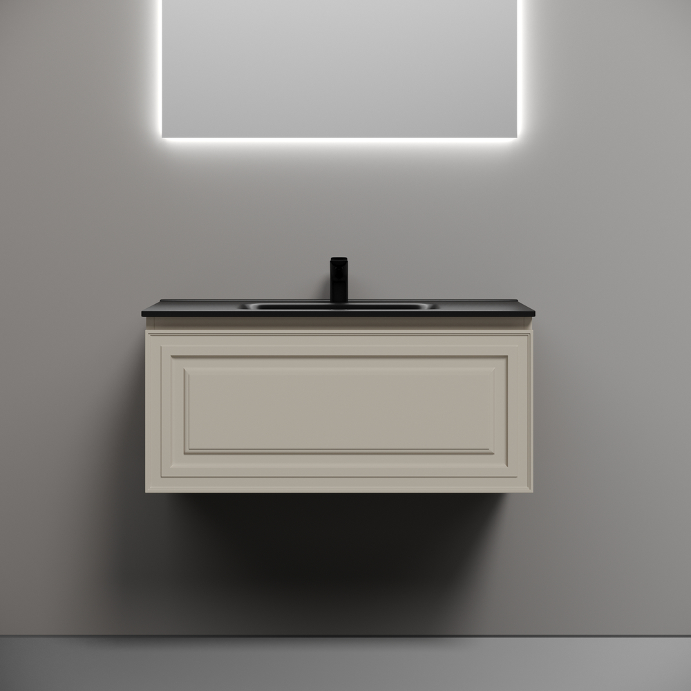 Тумба подвесная Sancos Very 890х445х406, c одним ящиком оснащенным доводчиками, Beige Soft , арт.VR90CE