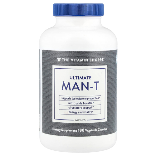The Vitamin Shoppe, Men's Ultimate Man-T, 180 растительных капсул