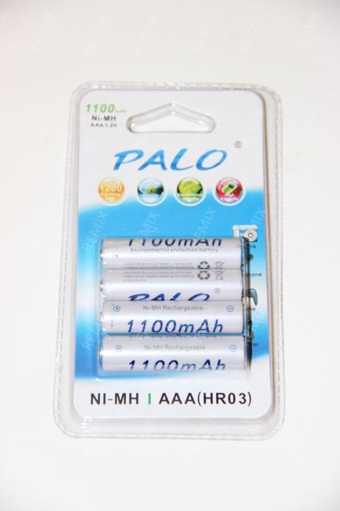 Аккумуляторные батарейки AAA Palo 1100 mAh