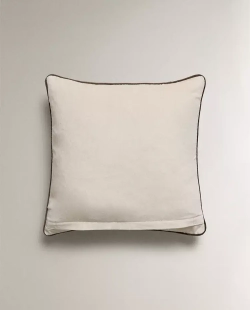 ZARA HOME БАРХАТНАЯ НАВОЛОЧКА ДЛЯ ДЕКОРАТИВНОЙ ПОДУШКИ, КАМЕННЫЙ