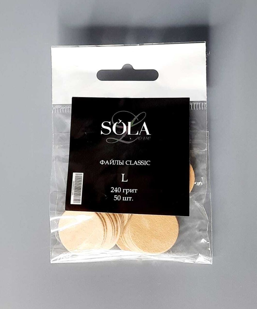 SoLa Classic - Сменные файлы к диску для педикюра L - 240гр, 50шт