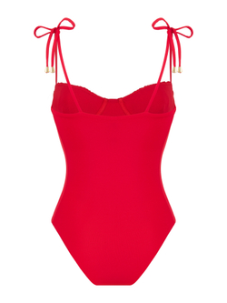 Слитный купальник mia royal red