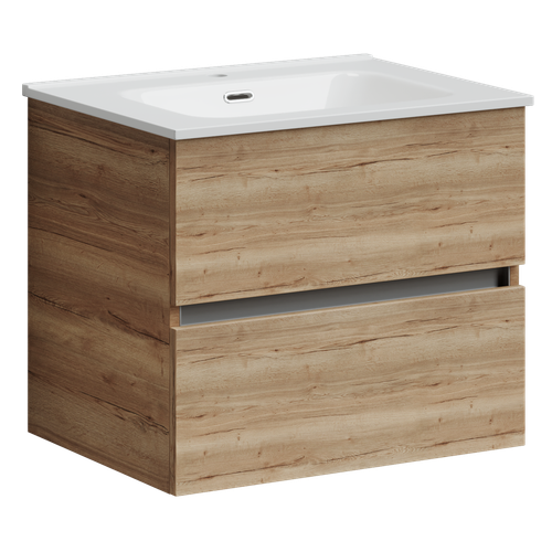 Тумба с раковиной Sancos Urban, 59 см., ламинат коричневый, UR60EG