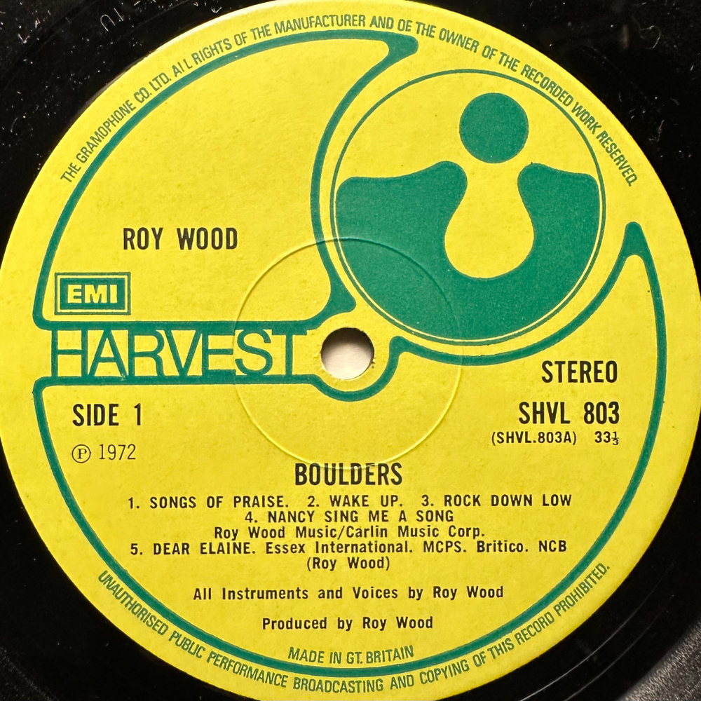 Roy Wood - Boulders (Англия 1973г.)