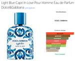 Light Blue Capri In Love Pour Homme Eau de Parfum Dolce&Gabbana 100 ml (duty free парфюмерия)