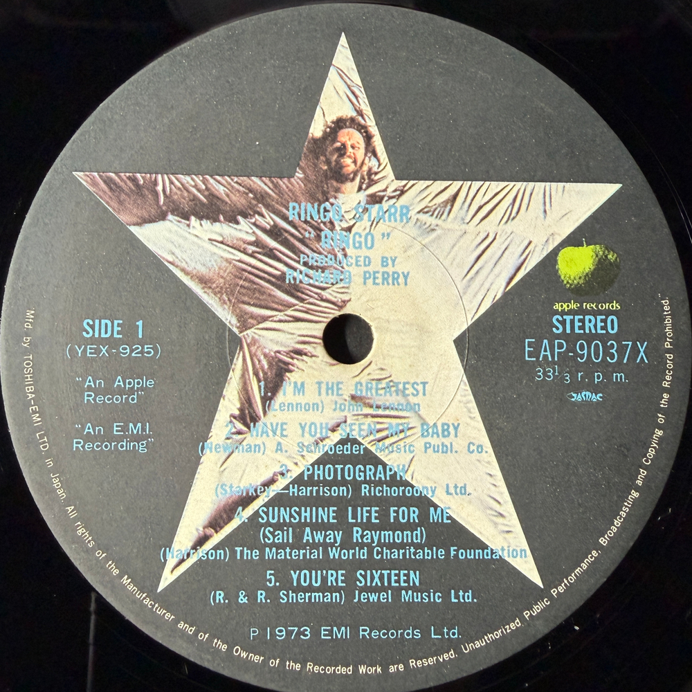Виниловая пластинка Ringo Starr ‎– Ringo LP