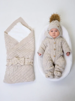 Конверт на выписку для новорожденных зимний