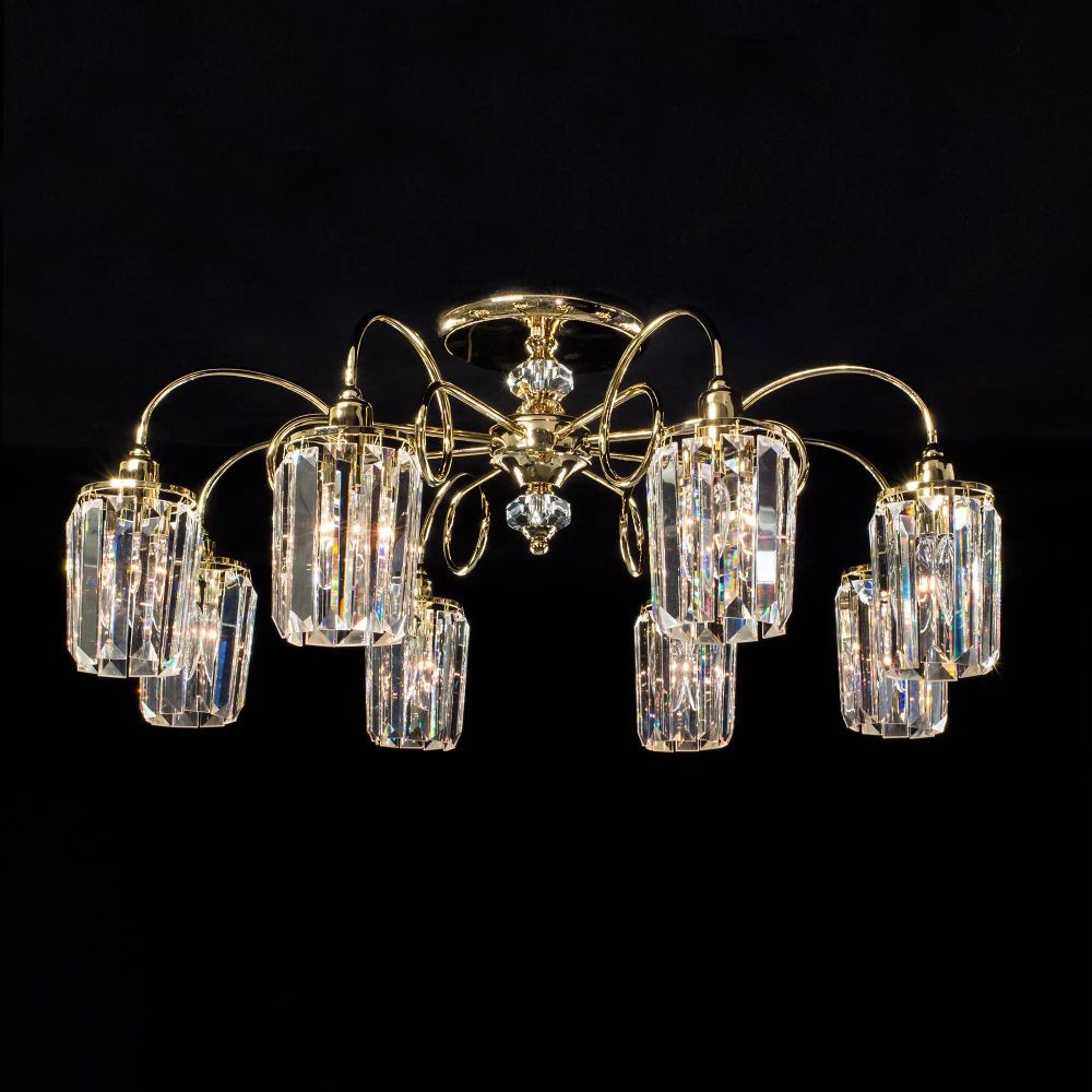 Citilux Синди CL330182 Люстра хрустальная Золото