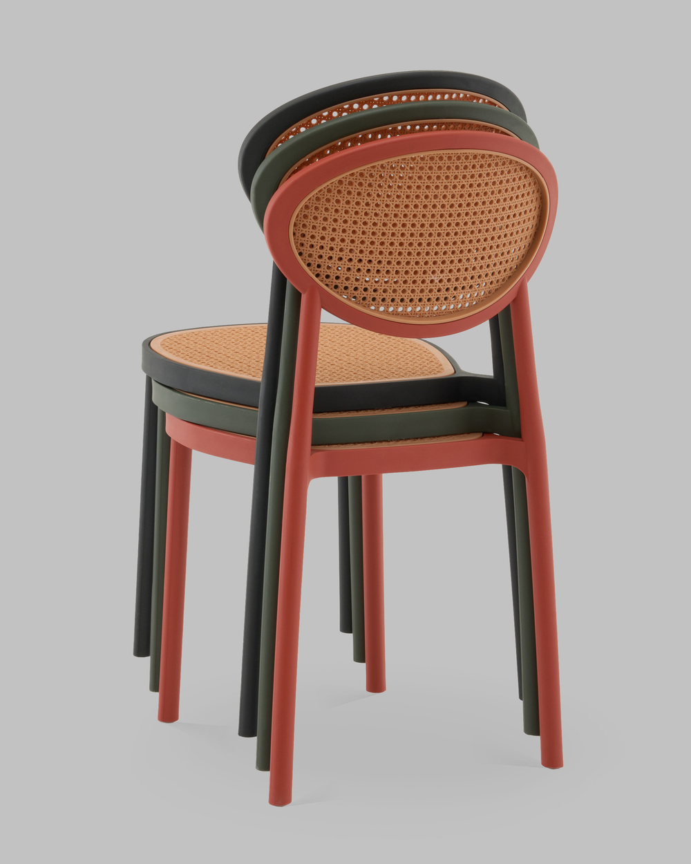 Стул Junie пластиковый зелёный