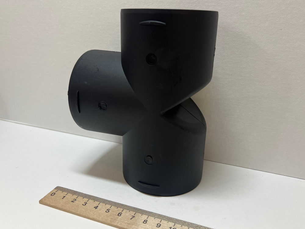 S20 (75 мм) / Тройник (75 мм) отопителя автономного (75х75х75мм) T-образный (разводка воздуха) (1 шт)