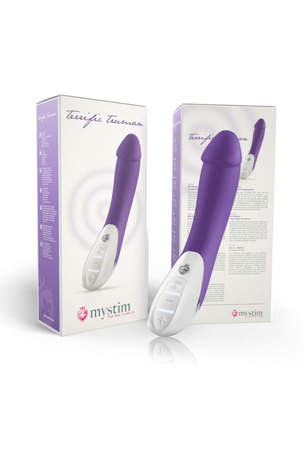 Фиолетовый вибратор Mystim Terrific Truman - 27 см. (Цвет: фиолетовый)