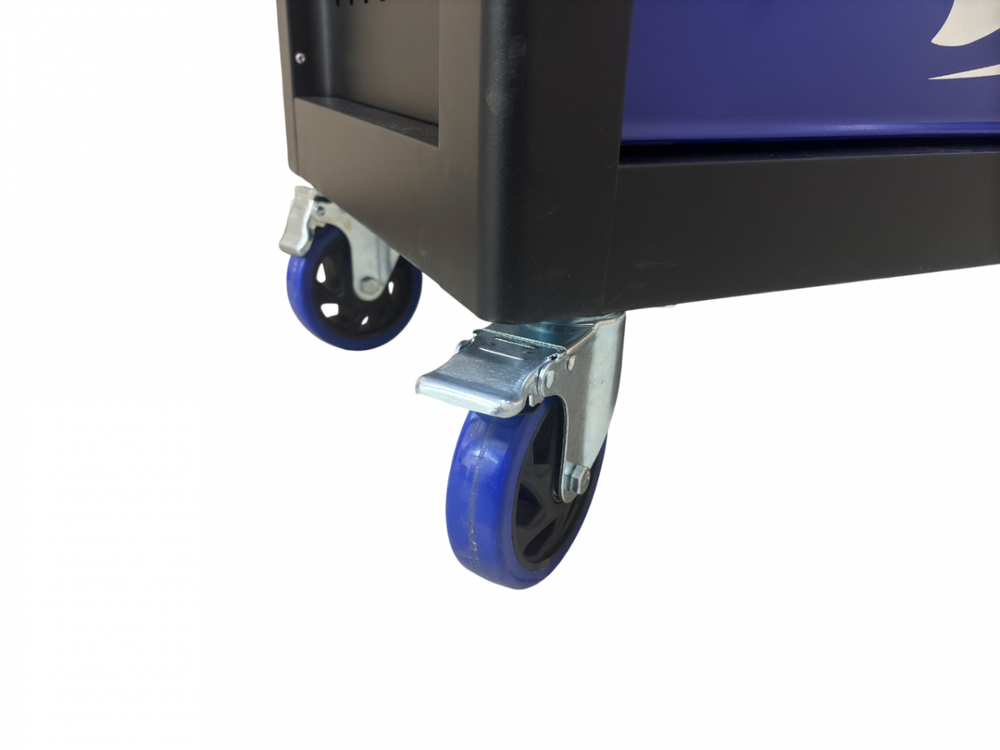 Инструментальная тележка GW-8ST BLUE Great Wolf (8 ящиков, центральный замок, колеса с блокировкой, усиленная)