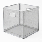 Корзина декоративная "Сomfort", 33х33х32, серый, сталь