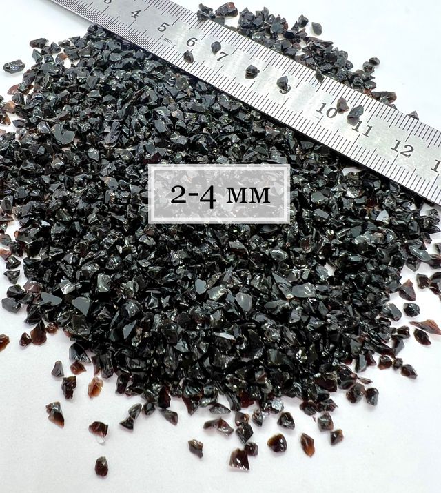Стеклянная крошка Черная фракция 2