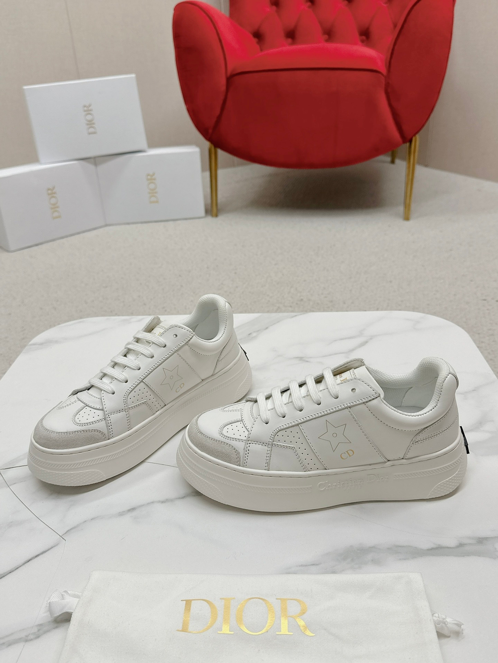 Christian Dior Star Platform Sneaker