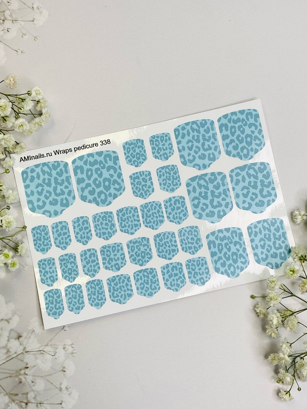 Пленки для ногтей Aminails Wraps pedicure 338
