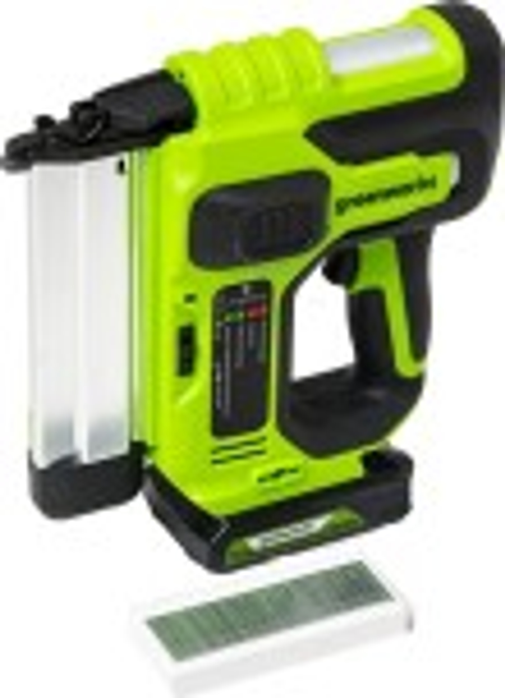 Нейлер аккумуляторный GREENWORKS GD24BN 24V, АКБ 2Ач и ЗУ 3400707CUA