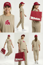 Футболка оверсайз с нанесением "Медведь"