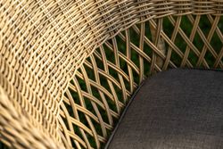 "Эспрессо-150 S" обеденная группа плетеная, цвет соломенный