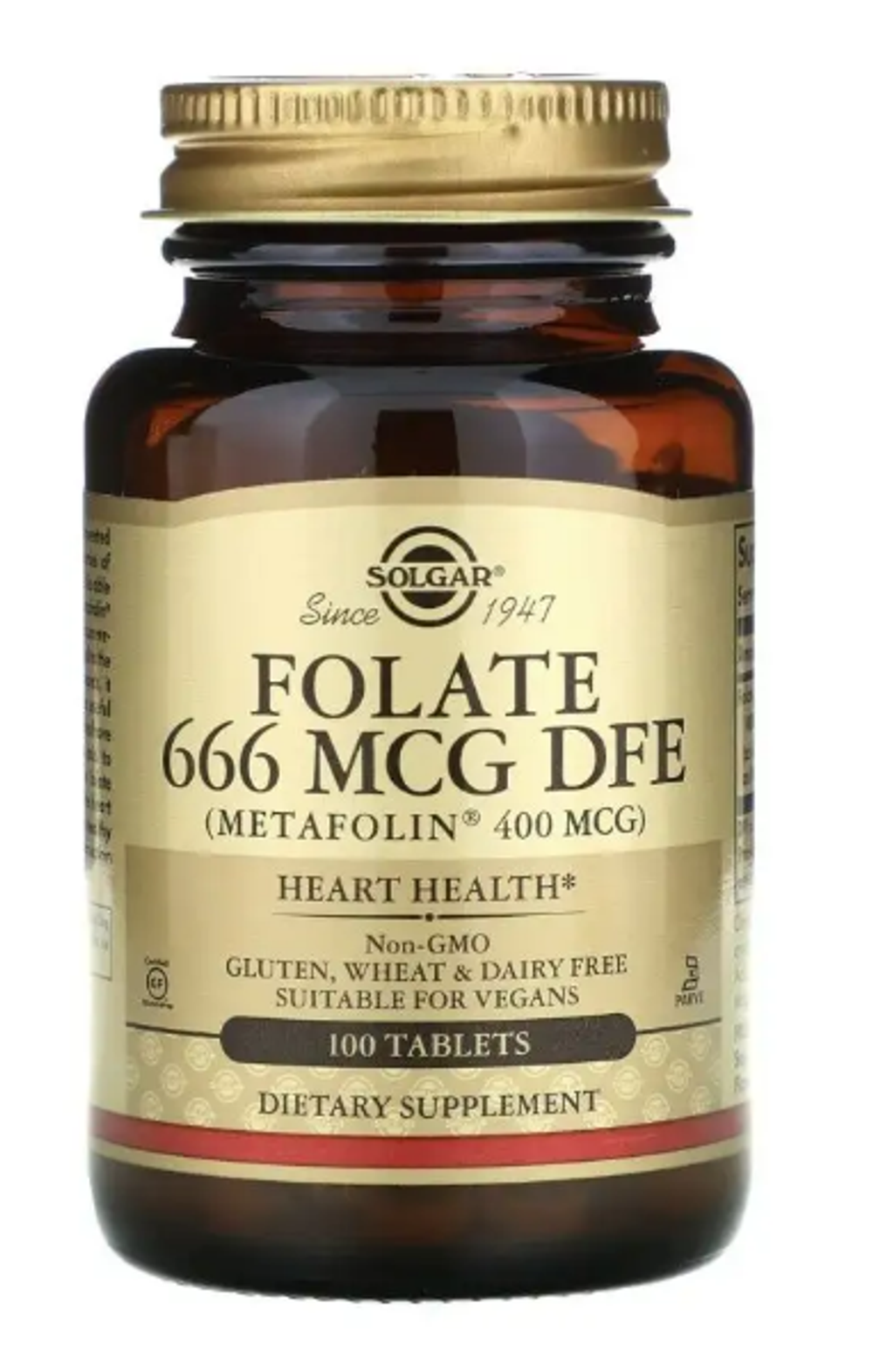 Folate 666 mcg DFE (400 mcg folic acid)