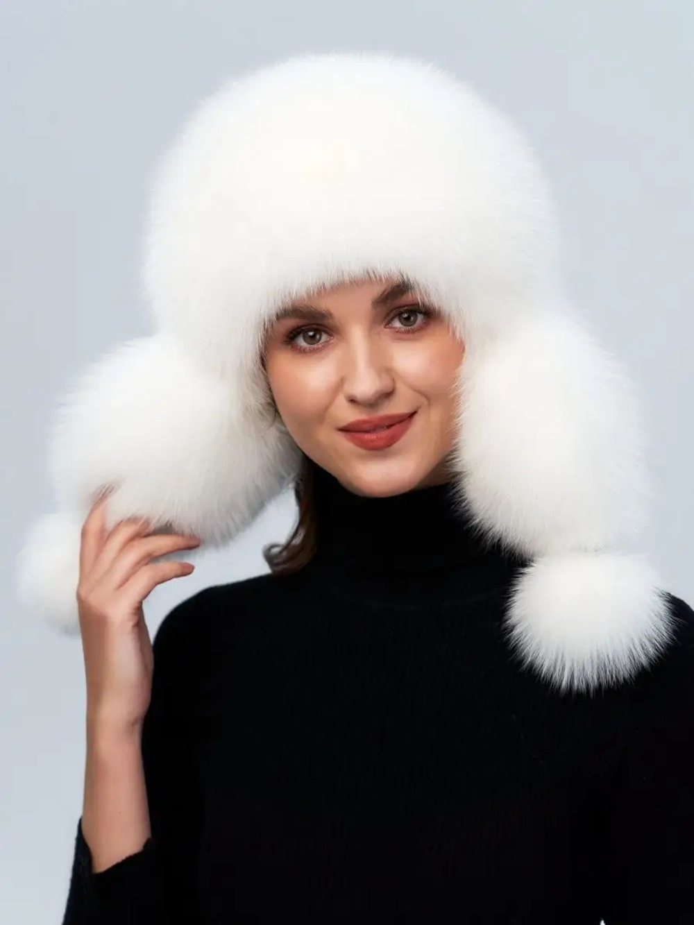 Шапка ушанка зимняя меховая
