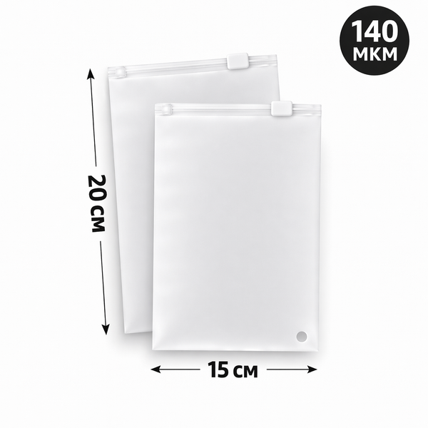 Пакет Слайдер 15*20 см матовый 70 мкм