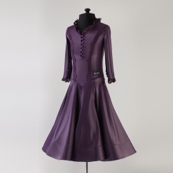 фиолетовое рейтинговое платье для бальных танцев