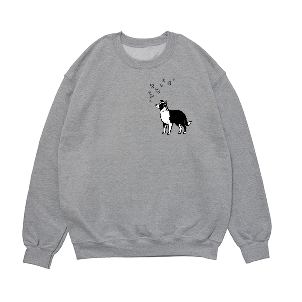 Свитшот "Колли с бабочками"