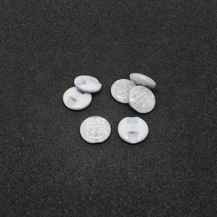 Т146 декор пришив.элемент, 12 мм, цв.серо-голуб с блестк