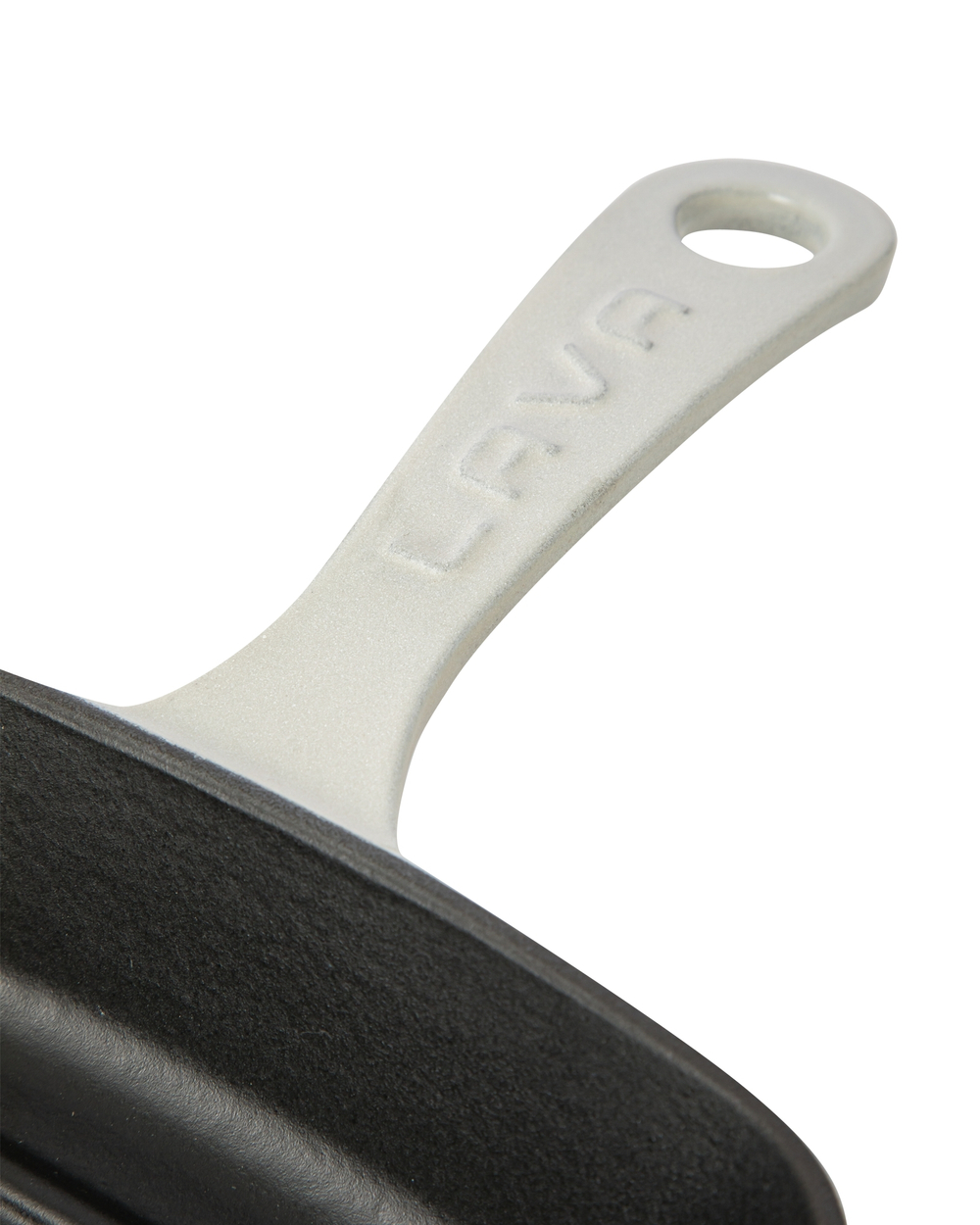 Сковорода-гриль квадратная LAVA 20см 1л кремовая