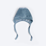 Велюровый чепчик Mjölk Baby Blue, уценка