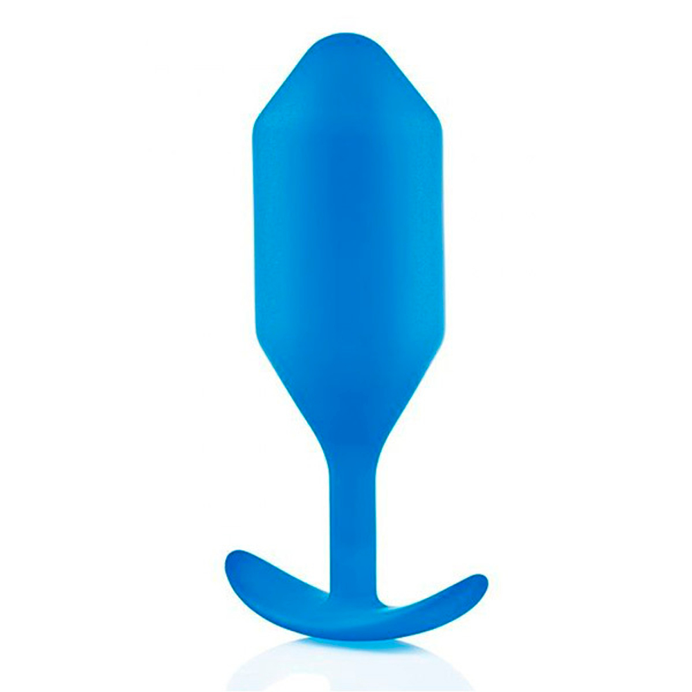 Синяя пробка для ношения 14см b-Vibe Snug Plug 5 BV-013-BLU