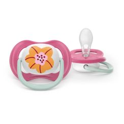 Əmzik\  Ultra air soother, 6-18m, deco girl, 2-pack