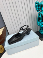 Prada Satin Slingback Pumps