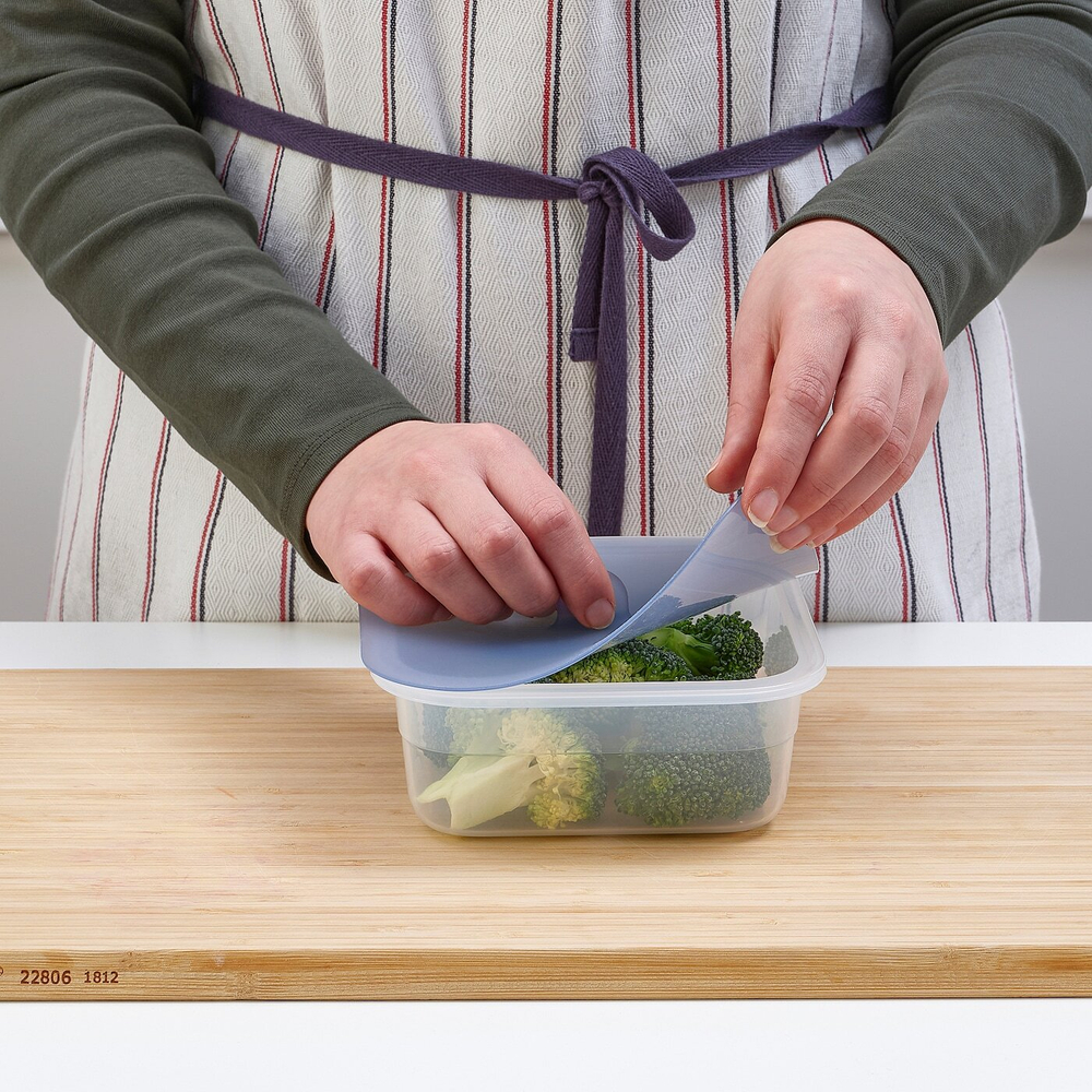 Контейнер пищевой с крышкой IKEA 265+, Пластик, Силикон, 750 мл