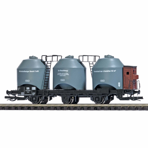 Бункерный вагон с тормозной будкой, 3-х осн., DR, Ep.III (TT)
