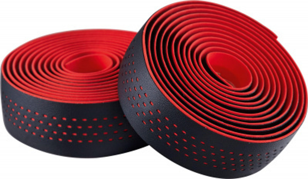 Обмотка на руль Merida Microfiber, with Shockproof Pro 30x2100mm Black/ Red dots (2057006351)