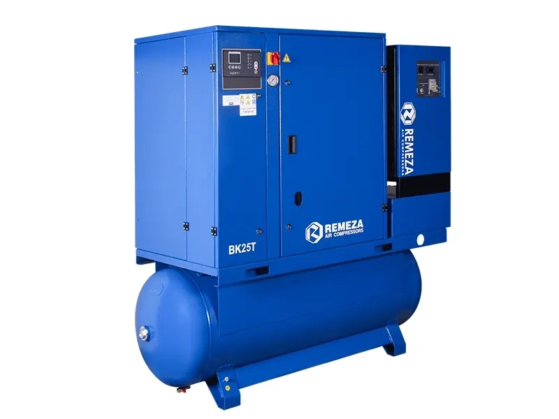 Винтовой компрессор Remeza ВК25Т-16-500Д2ВС на ресивере 500л с осушителем и частотником