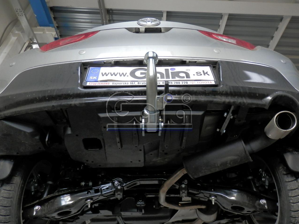 Оцинкованный фаркоп на Toyota Auris хетчбек 2007-2013, 2013-2018 (без электрики), Galia T056A