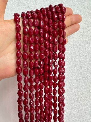 Жемчуг барочный 8х12мм, "Майорка. Имитация (винный цвет)