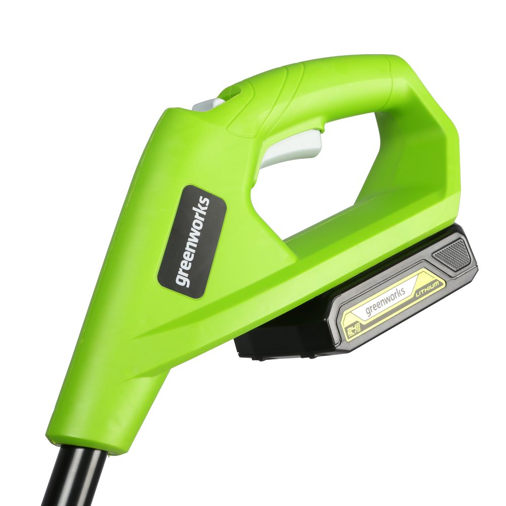 Аккумуляторный триммер Greenworks G24LT25, 2107207SA,24 V, 25 см, в комплекте с АКБ 2 Ач и ЗУ