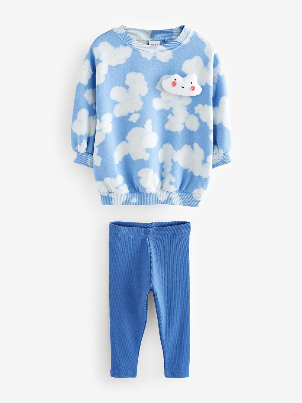 Толстовка и легинсы в комплекте для девочки Next E54-943, Голубой